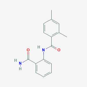 molecular formula C16H16N2O2 B5778836 N-[2-(aminocarbonyl)phenyl]-2,4-dimethylbenzamide 