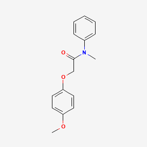 molecular formula C16H17NO3 B5778860 2-(4-methoxyphenoxy)-N-methyl-N-phenylacetamide 