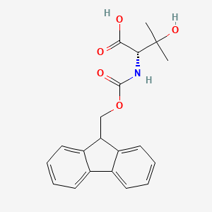 molecular formula C20H21NO5 B577887 (S)-2-((((9H-芴-9-基)甲氧羰基)氨基)-3-羟基-3-甲基丁酸 CAS No. 1217603-41-2
