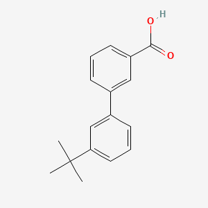 molecular formula C17H18O2 B577888 3'-(叔丁基)-[1,1'-联苯]-3-羧酸 CAS No. 1215206-04-4