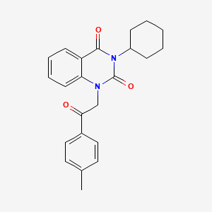 molecular formula C23H24N2O3 B5778899 3-cyclohexyl-1-[2-(4-methylphenyl)-2-oxoethyl]-2,4(1H,3H)-quinazolinedione 