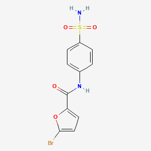 molecular formula C11H9BrN2O4S B5778914 N-[4-(aminosulfonyl)phenyl]-5-bromo-2-furamide CAS No. 5538-87-4