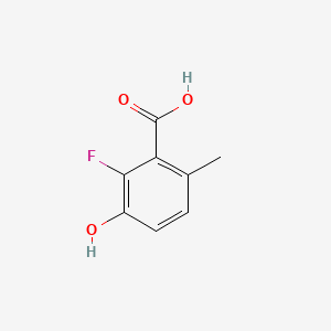 molecular formula C8H7FO3 B577895 2-Fluoro-3-hydroxy-6-methylbenzoic acid CAS No. 1268718-24-6