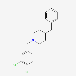 molecular formula C19H21Cl2N B5778951 4-benzyl-1-(3,4-dichlorobenzyl)piperidine 