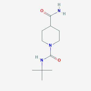 molecular formula C11H21N3O2 B5778966 N~1~-(tert-butyl)-1,4-piperidinedicarboxamide 