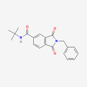 2-benzyl-N-(tert-butyl)-1,3-dioxo-5-isoindolinecarboxamide