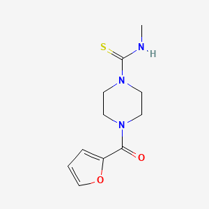 molecular formula C11H15N3O2S B5778982 4-(2-furoyl)-N-methyl-1-piperazinecarbothioamide 