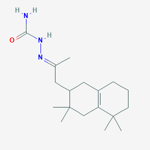 molecular formula C18H31N3O B5778987 1-(3,3,5,5-tetramethyl-1,2,3,4,5,6,7,8-octahydro-2-naphthalenyl)acetone semicarbazone 