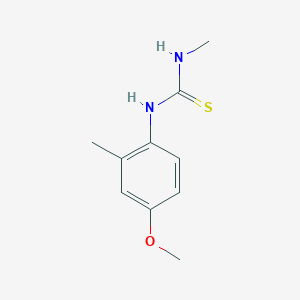 molecular formula C10H14N2OS B5779027 N-(4-methoxy-2-methylphenyl)-N'-methylthiourea 