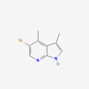 molecular formula C9H9BrN2 B577905 5-Bromo-3,4-dimethyl-1H-pyrrolo[2,3-b]pyridine CAS No. 1207626-30-9