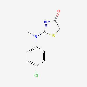 molecular formula C10H9ClN2OS B5779070 2-[(4-chlorophenyl)(methyl)amino]-1,3-thiazol-4(5H)-one 