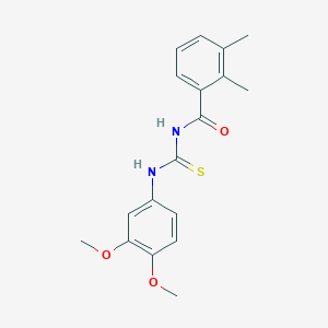 molecular formula C18H20N2O3S B5779071 N-{[(3,4-dimethoxyphenyl)amino]carbonothioyl}-2,3-dimethylbenzamide 