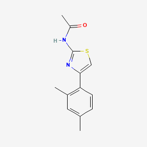 molecular formula C13H14N2OS B5779076 N-[4-(2,4-dimethylphenyl)-1,3-thiazol-2-yl]acetamide 