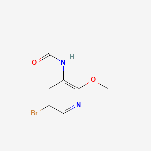 molecular formula C8H9BrN2O2 B577909 N-(5-bromo-2-methoxypyridin-3-yl)acetamide CAS No. 1257553-90-4