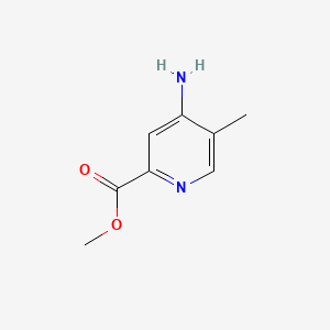 molecular formula C8H10N2O2 B577910 Methyl 4-amino-5-methylpicolinate CAS No. 1260665-41-5