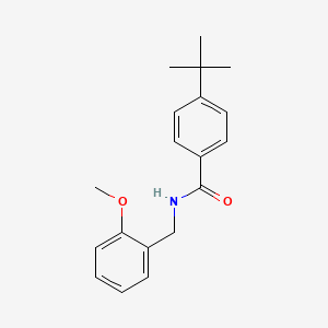 molecular formula C19H23NO2 B5779140 4-tert-butyl-N-(2-methoxybenzyl)benzamide 