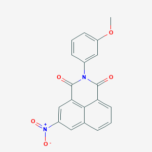 molecular formula C19H12N2O5 B5779189 2-(3-methoxyphenyl)-5-nitro-1H-benzo[de]isoquinoline-1,3(2H)-dione 