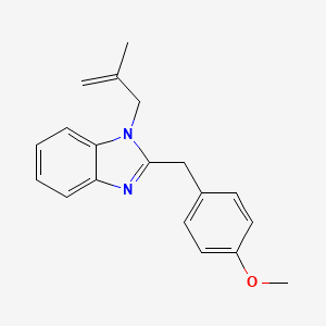 molecular formula C19H20N2O B5779220 2-(4-methoxybenzyl)-1-(2-methyl-2-propen-1-yl)-1H-benzimidazole 