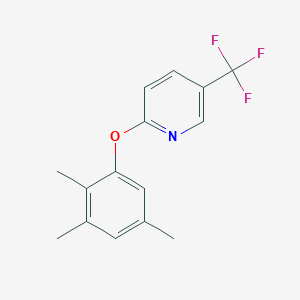 molecular formula C15H14F3NO B5779248 5-(trifluoromethyl)-2-(2,3,5-trimethylphenoxy)pyridine 