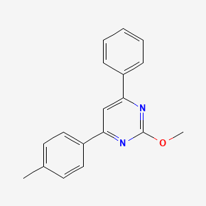 molecular formula C18H16N2O B5779249 2-methoxy-4-(4-methylphenyl)-6-phenylpyrimidine 