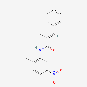 molecular formula C17H16N2O3 B5779368 2-methyl-N-(2-methyl-5-nitrophenyl)-3-phenylacrylamide 