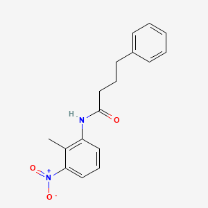 molecular formula C17H18N2O3 B5779376 N-(2-methyl-3-nitrophenyl)-4-phenylbutanamide 