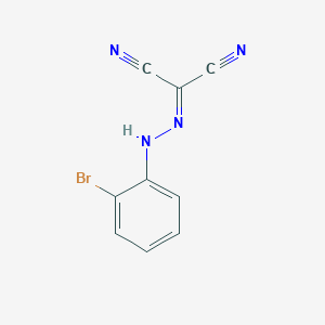 molecular formula C9H5BrN4 B5779396 [(2-bromophenyl)hydrazono]malononitrile CAS No. 101398-30-5
