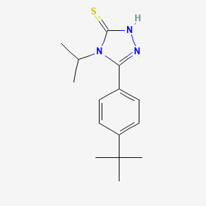 molecular formula C15H21N3S B5779432 5-(4-tert-butylphenyl)-4-isopropyl-2,4-dihydro-3H-1,2,4-triazole-3-thione 