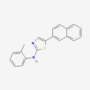 molecular formula C20H16N2S B5779447 N-(2-methylphenyl)-5-(2-naphthyl)-1,3-thiazol-2-amine 