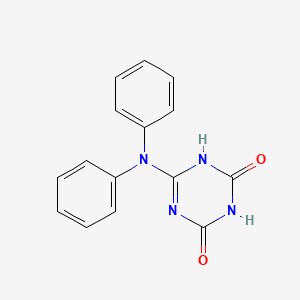molecular formula C15H12N4O2 B5779506 6-(diphenylamino)-1,3,5-triazine-2,4-diol 
