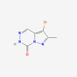 B577953 3-Bromo-2-methylpyrazolo[1,5-d][1,2,4]triazin-7(6h)-one CAS No. 1215295-89-8