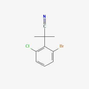B577954 2-(2-Bromo-6-chlorophenyl)-2-methylpropanenitrile CAS No. 1314771-96-4