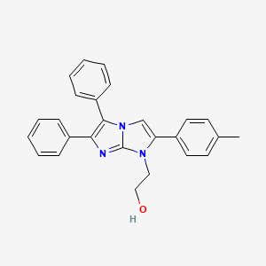 molecular formula C26H23N3O B5779545 2-[2-(4-methylphenyl)-5,6-diphenyl-1H-imidazo[1,2-a]imidazol-1-yl]ethanol 