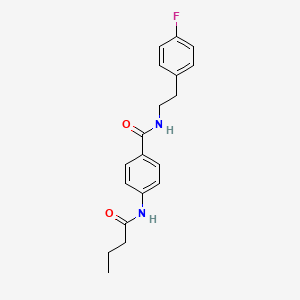 molecular formula C19H21FN2O2 B5779569 4-(butyrylamino)-N-[2-(4-fluorophenyl)ethyl]benzamide 