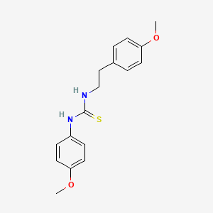 molecular formula C17H20N2O2S B5779580 N-(4-methoxyphenyl)-N'-[2-(4-methoxyphenyl)ethyl]thiourea CAS No. 405067-53-0