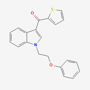 molecular formula C21H17NO2S B5779589 [1-(2-phenoxyethyl)-1H-indol-3-yl](2-thienyl)methanone 