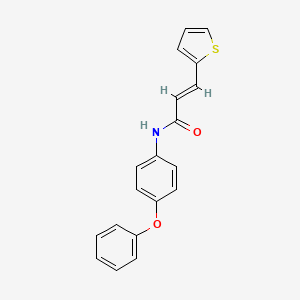 molecular formula C19H15NO2S B5779591 N-(4-phenoxyphenyl)-3-(2-thienyl)acrylamide 