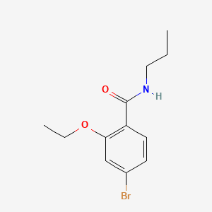 molecular formula C12H16BrNO2 B577960 4-溴-2-乙氧基-N-丙基苯甲酰胺 CAS No. 1261956-44-8