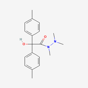 molecular formula C19H24N2O2 B5779605 2-hydroxy-N,N',N'-trimethyl-2,2-bis(4-methylphenyl)acetohydrazide 