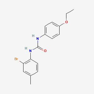 molecular formula C16H17BrN2O2 B5779648 N-(2-bromo-4-methylphenyl)-N'-(4-ethoxyphenyl)urea 