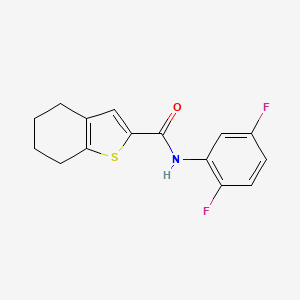 molecular formula C15H13F2NOS B5779674 N-(2,5-difluorophenyl)-4,5,6,7-tetrahydro-1-benzothiophene-2-carboxamide 
