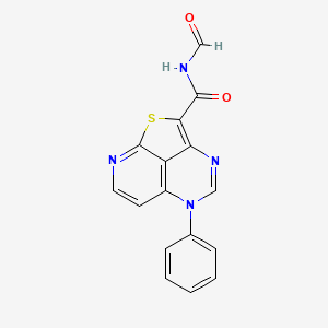 N-formyl-5-phenyl-5H-1-thia-3,5,8-triazaacenaphthylene-2-carboxamide