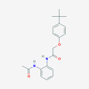 molecular formula C20H24N2O3 B5779687 N-[2-(acetylamino)phenyl]-2-(4-tert-butylphenoxy)acetamide 