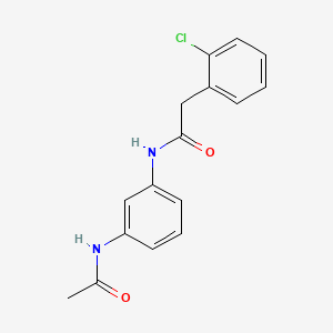 molecular formula C16H15ClN2O2 B5779728 N-[3-(acetylamino)phenyl]-2-(2-chlorophenyl)acetamide 