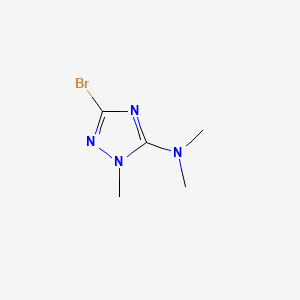 molecular formula C5H9BrN4 B577974 3-bromo-N,N,1-trimethyl-1H-1,2,4-triazol-5-amine CAS No. 1243250-19-2
