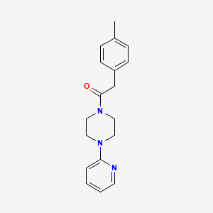 molecular formula C18H21N3O B5779748 1-[(4-methylphenyl)acetyl]-4-(2-pyridinyl)piperazine 