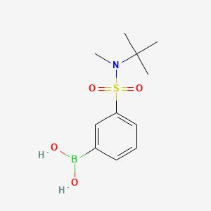 molecular formula C11H18BNO4S B577979 3-(N-t-butyl-N-methylsulfamoyl)phenylboronic acid CAS No. 1217501-22-8