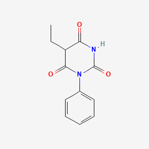 molecular formula C12H12N2O3 B5779822 5-ethyl-1-phenyl-2,4,6(1H,3H,5H)-pyrimidinetrione CAS No. 5419-00-1