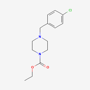 molecular formula C14H19ClN2O2 B5779845 ethyl 4-(4-chlorobenzyl)-1-piperazinecarboxylate 