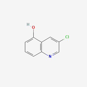 molecular formula C9H6ClNO B577985 3-氯喹啉-5-醇 CAS No. 1236162-23-4